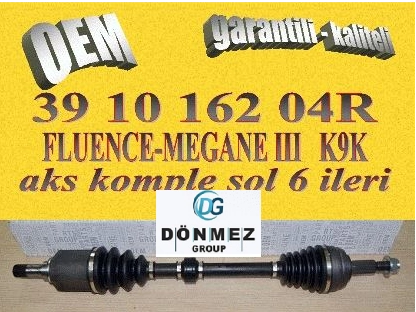 AKS SOL KOMPLE K9K 6 İLERİ FLUENCE MEGANE III